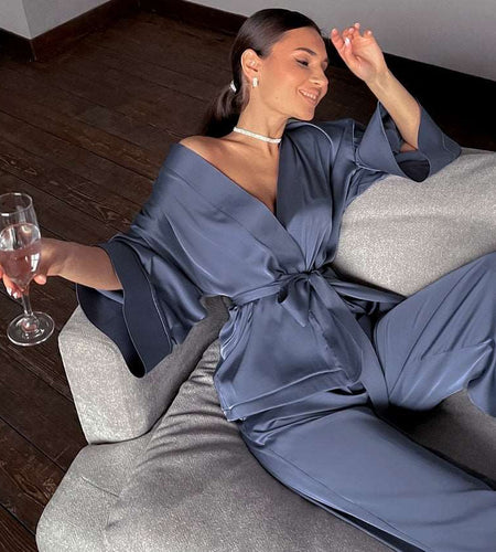 2 Piece Set Satin Sleepwear2 Piece Set Satin Sleepwear
Our 2 Piece Set Satin Sleepwear is the perfect combination of sophisticated luxury and cozy comfort. This set includes one solid color roclothingHi Tech Glam Ltd2 Piece Set Satin Sleepwear