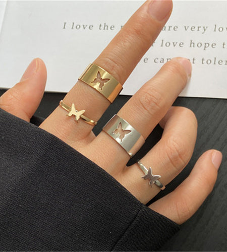 Butterfly RingsIntroducing our beautiful Butterfly Rings, the perfect gift for your loved one. Made with high-quality zinc alloy, these rings are not only stunning but also durablejewelryHi Tech Glam LtdButterfly Rings