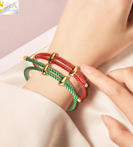 Thread String BraceletThis Thread String Bracelet is a must-have for anyone looking to elevate their style. Crafted with top-notch stainless steel, this bracelet is not only durable but aHi Tech Glam LtdThread String Bracelet