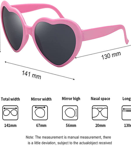 Heart Shaped Sunglasses
Introducing the newest way to show your love - Heart Shaped Sunglasses! These fabulous glasses are perfect for showing that special someone how much you care. WhethSunglassesHi Tech Glam LtdHeart Shaped Sunglasses