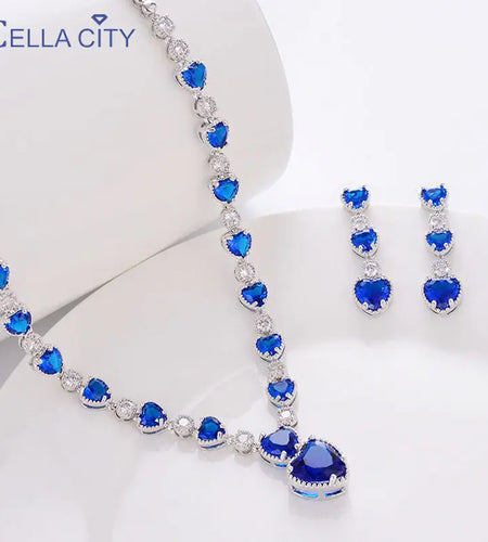 Cellacity Hollow Heart EarringsCellacity Hollow Heart Earrings
Indulge in elegance with Cellacity's 925 Sterling Silver Gemstone Hollow Heart Earrings Set. These exquisite earrings are crafted witnecklaceHi Tech Glam LtdCellacity Hollow Heart Earrings