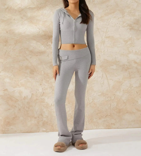 Spring Knitted Women's Two Piece Sets