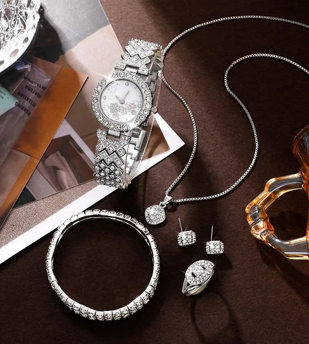 Women's Luxury Watch SetWomen's Luxury Watch Set
Unveil the epitome of sophistication with our Women's Luxury Rhinestone Quartz Watch Set – a hiphop fashion sensation that brings a touch ofjewleryHi Tech Glam LtdLuxury Watch Set