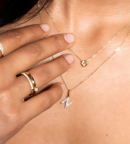 Initial Crystal NecklaceIntroducing our Initial Crystal Necklace - the perfect way to add a personal touch to your style. Made from high-quality stainless steel, these necklaces are not onlnecklaceHi Tech Glam LtdInitial Crystal Necklace