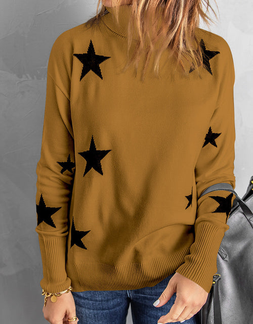 Bild in Galerie-Viewer laden, Star Print Sweater
Elevate your winter wardrobe with our Star Print Turtleneck, the ideal choice for staying warm and stylish during the cold season. This turtleneck not only providesHi Tech Glam LtdStar Print Sweater
