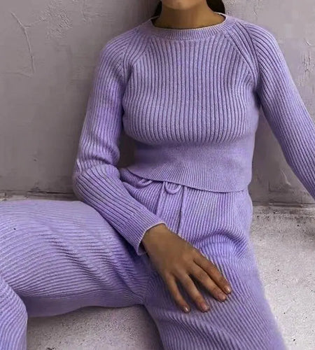 Knitted Wide-leg Pants and Top Set
The Knitted Wide-leg Pants Stretch Long-sleeved Solid Color Warm Suit offers a perfect blend of comfort and style. Here are some details about this fashionable set:womens clothingHi Tech Glam LtdKnitted Wide-leg Pants