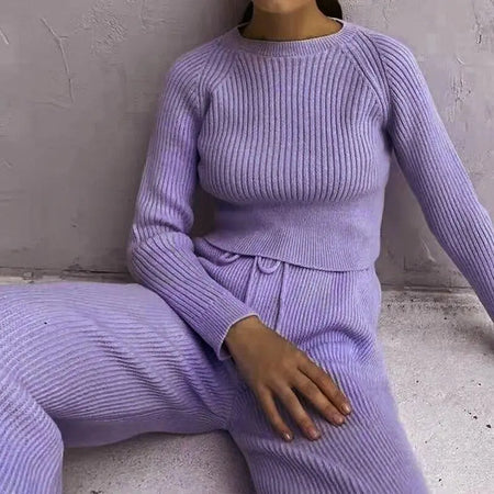 Knitted Wide-leg Pants and Top Set
The Knitted Wide-leg Pants Stretch Long-sleeved Solid Color Warm Suit offers a perfect blend of comfort and style. Here are some details about this fashionable set:womens clothingHi Tech Glam LtdKnitted Wide-leg Pants